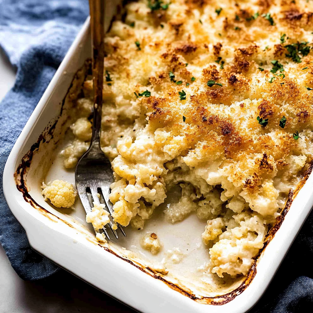 Roasted Cauliflower Gratin: Creamy Gruyere & Buttery Perfection